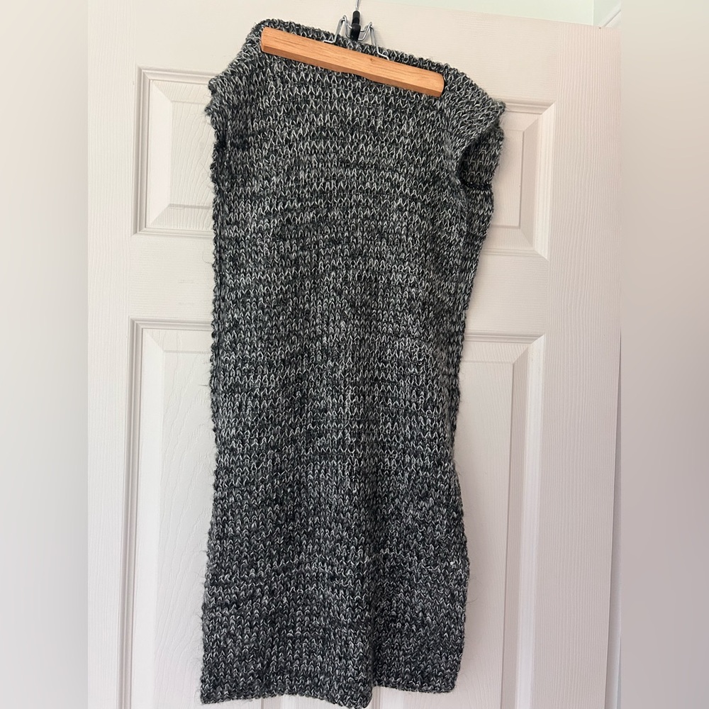 Black and gray infinity scarf